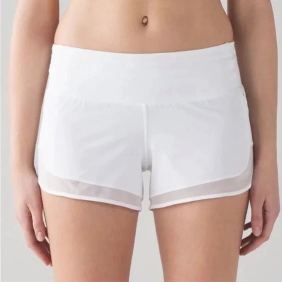 New Lululemon Mind Over Miles Short 3.5" | White | Size 4 - Picture 1 of 5